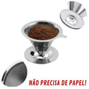 Coador Filtro Café Permanente Aço Inox