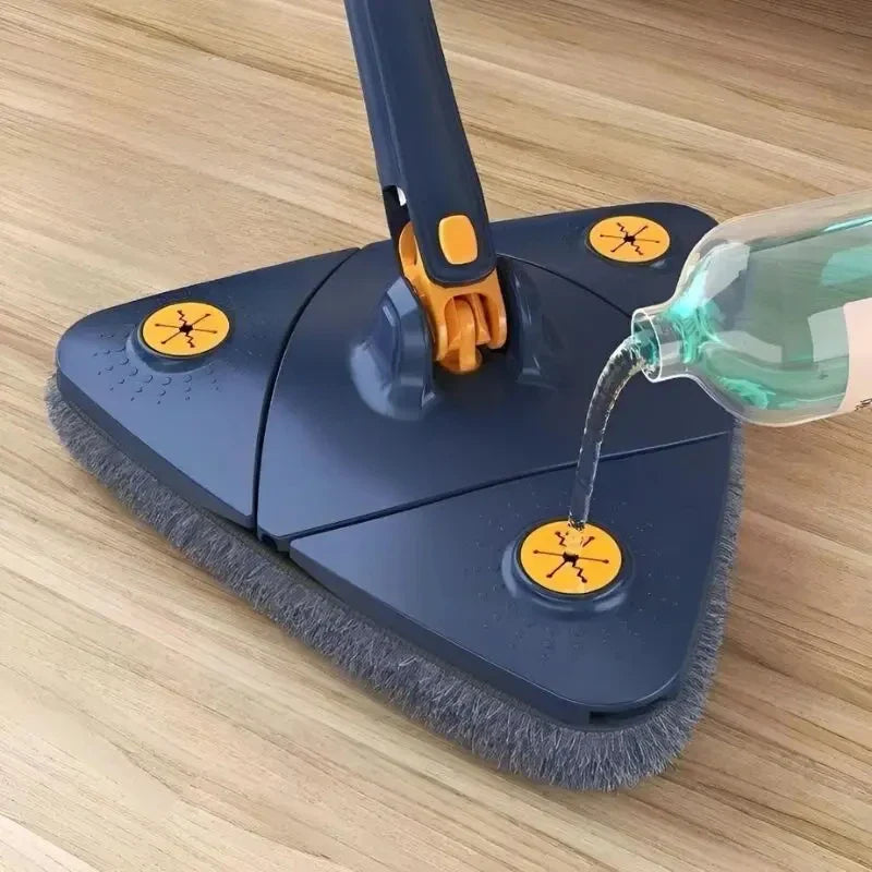 Mopp Esfregão Triângulo Mop Ajustável Giratória 360°