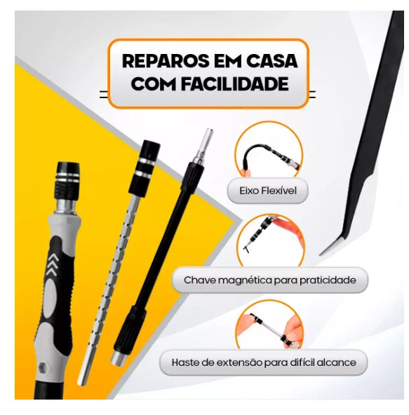 MasterFix 115 – Kit de Ferramentas e Mini Chaves