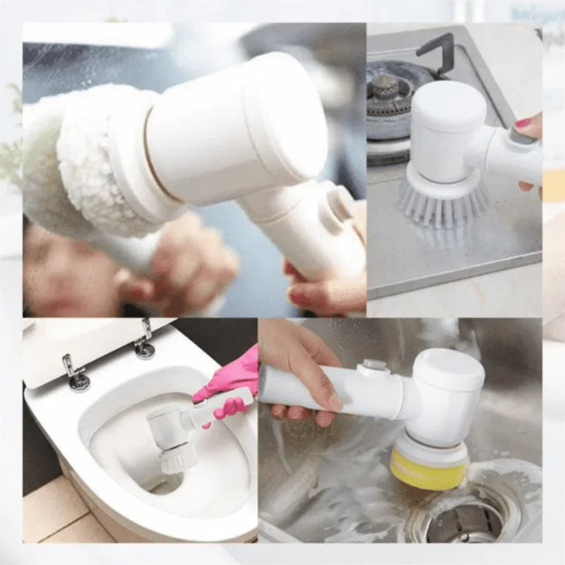 SpinClean 3 em 1 – Escova Elétrica de Limpeza USB
