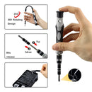 Conjunto de chaves de fenda de metal 135 em 1 com bits magnéticos Torx, ferramentas multifuncionais, estojo de ferramentas manuais para reparo de celular, PC