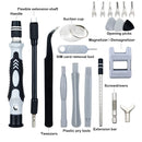 Conjunto de chaves de fenda de metal 135 em 1 com bits magnéticos Torx, ferramentas multifuncionais, estojo de ferramentas manuais para reparo de celular, PC